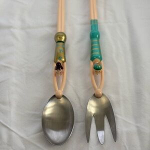 NEW W/O BOX Pylones “Quelle Salade” Swimmers Salad Servers